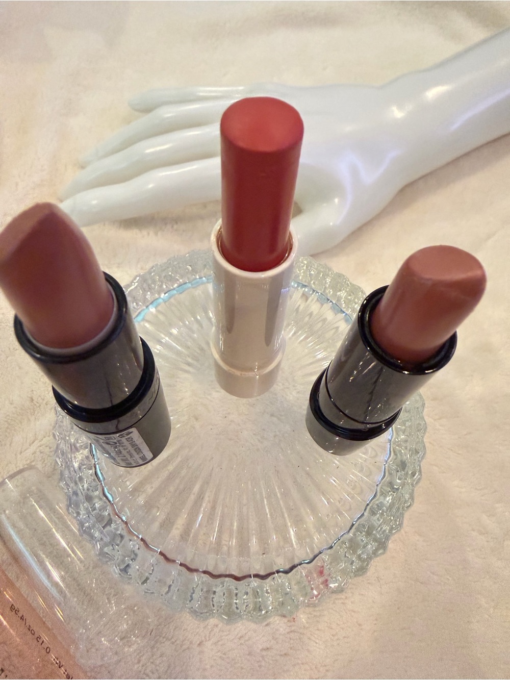 Rich Creamy Lipstick Trio — Neutral Pink & Rose Shades